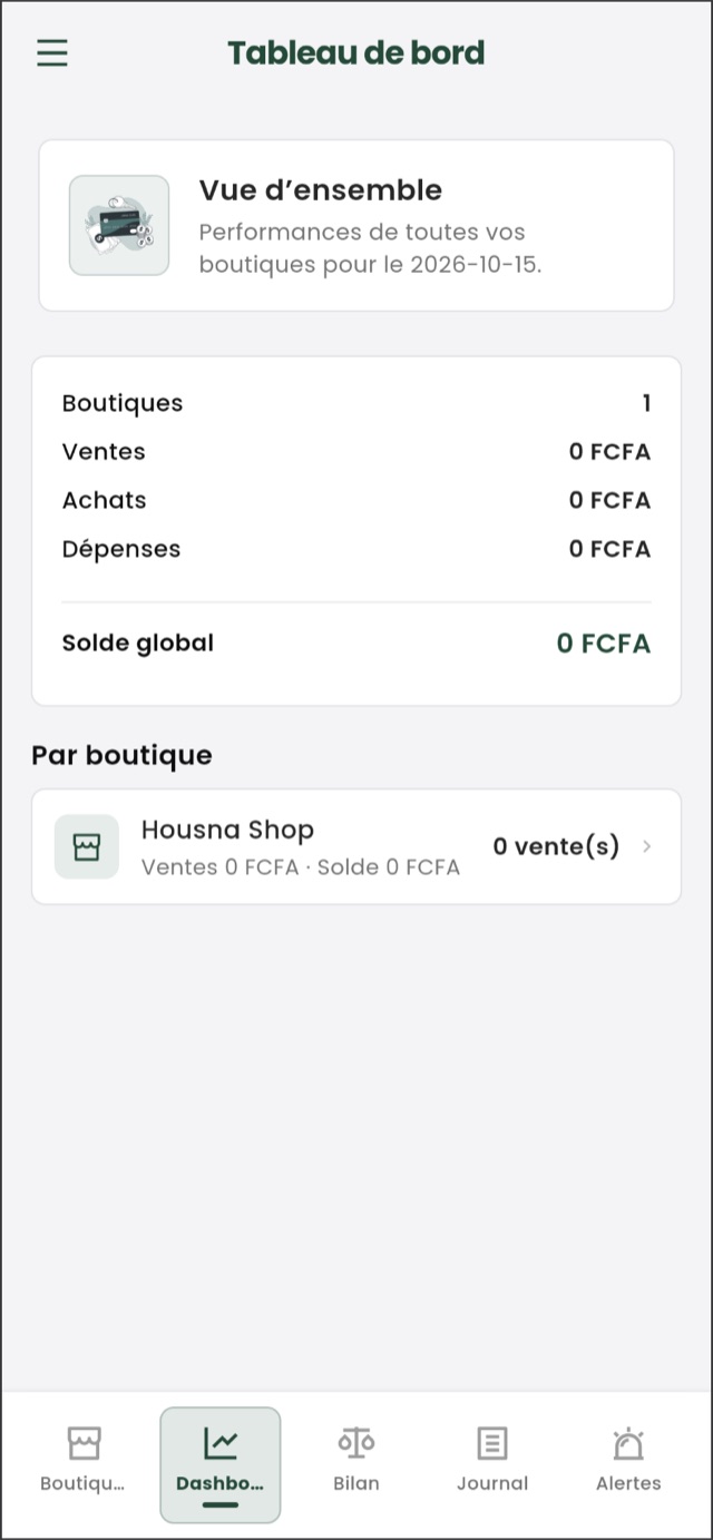 Espace propriétaire Efere — Vue d'ensemble
